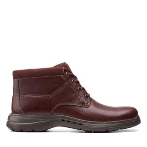 Men's Clarks Brawley Up Casual Boots Brown | CLK538AWT