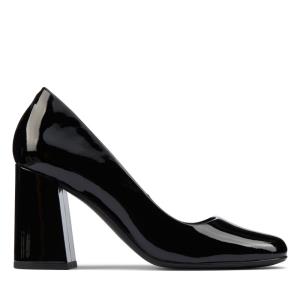 Women's Clarks Sheer85 Court Heels Shoes Black | CLK845DHA