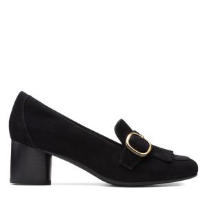 Women's Clarks Un Cosmo Go Heels Shoes Black | CLK834ACS