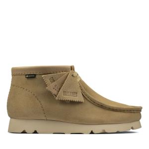 Women's Clarks Wallabee Boot GORE-TEX Casual Boots Brown | CLK543PWY